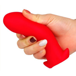 EggPlay Plug silicone Saurus Egg XL 16.5 x 7.3cm Rouge